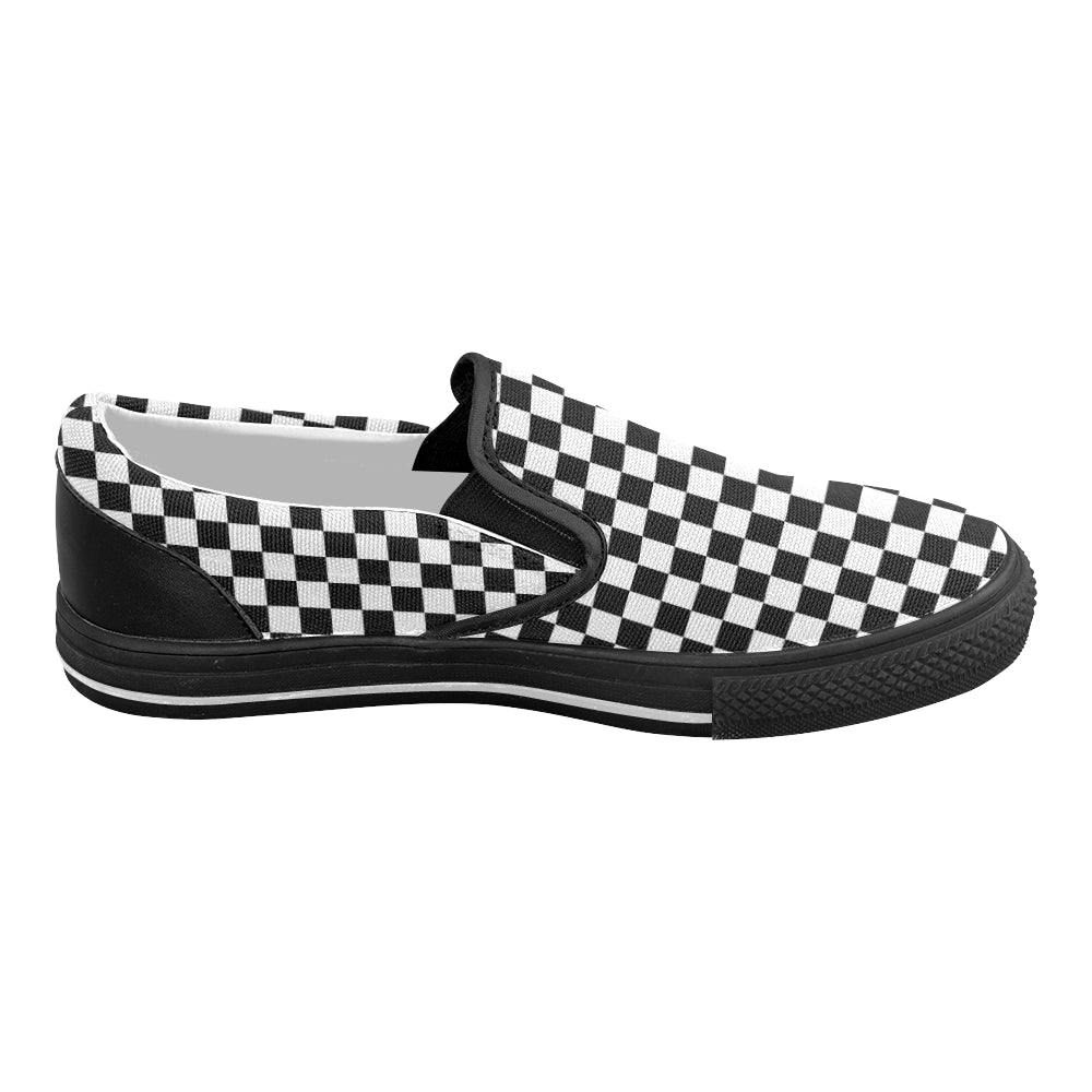 Women's Classic Checks Print Slip-on Canvas Shoes