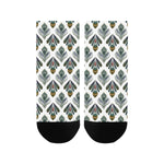 Women's Peacock Print Anklet Socks