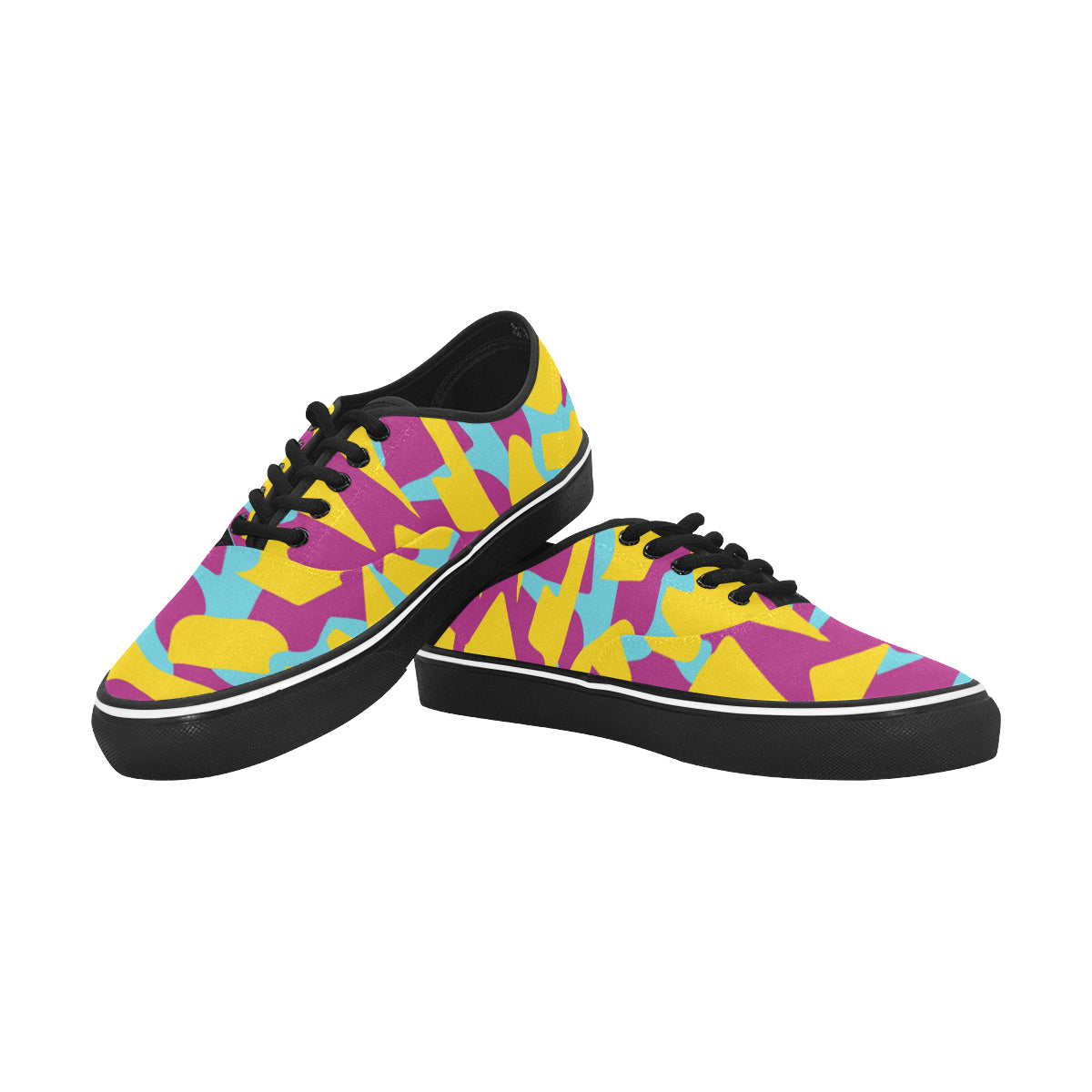 Women's Quirky Camouflage Print Canvas Low Top Shoes