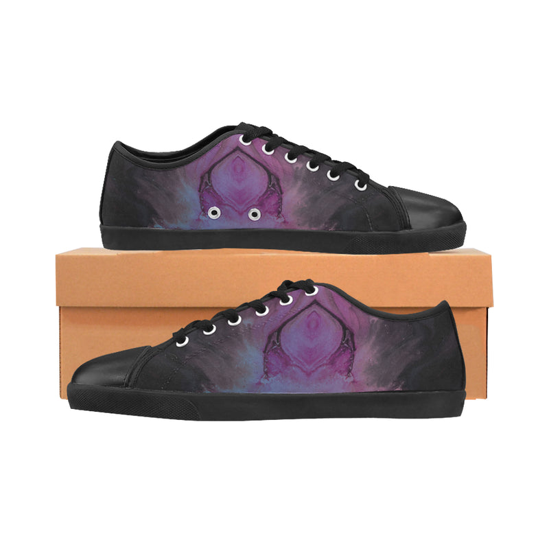 Men's Influenza Psychedelic Print Canvas Low Top Shoes