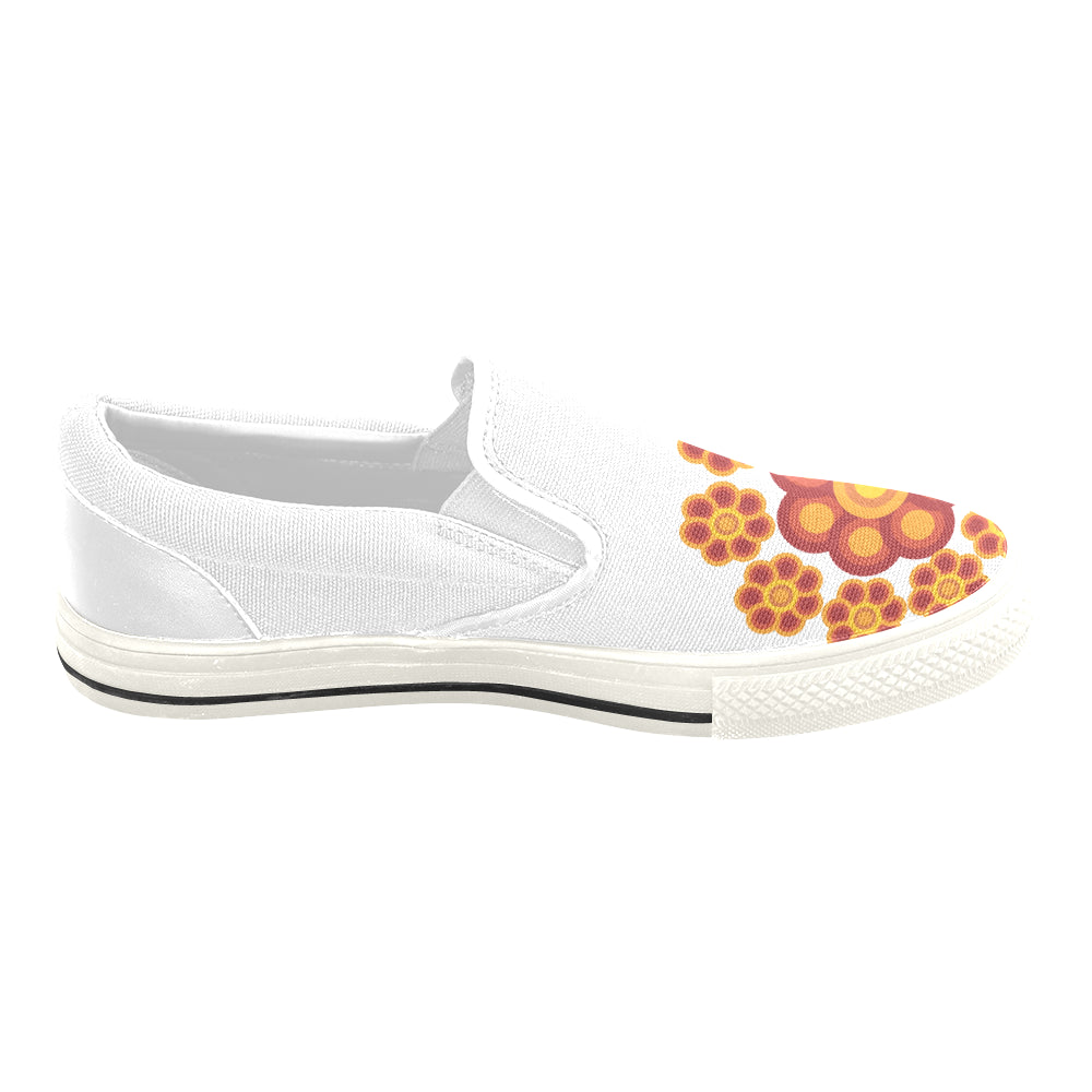 Men's Mandala Art Print Canvas Slip-on Shoes