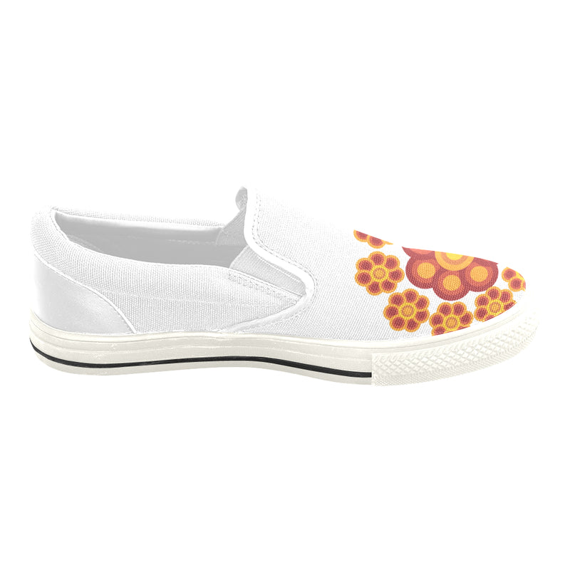 Men's Mandala Art Print Canvas Slip-on Shoes