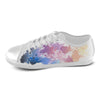 Women's Big Size Dabbed Paint Splatter Print Canvas Low Top Shoes