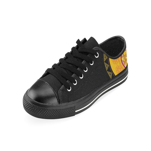 Men's Mandala Print Canvas Low Top Shoes