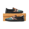 Men's Hued Waves Tribal Print Slip-on Canvas Shoes