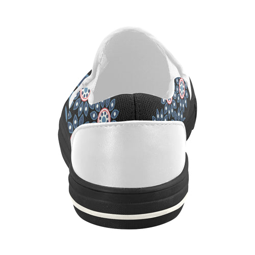 Women's Mandala Print Canvas Slip-on Shoes