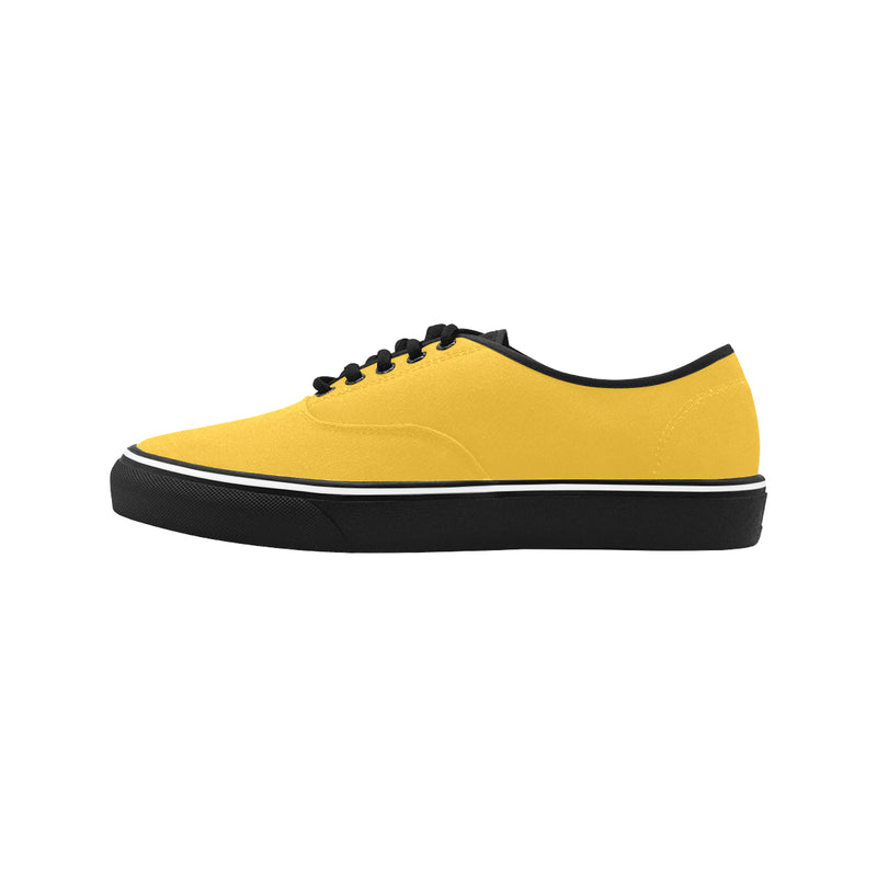 Men's Mango Yellow Canvas Low Top Shoes
