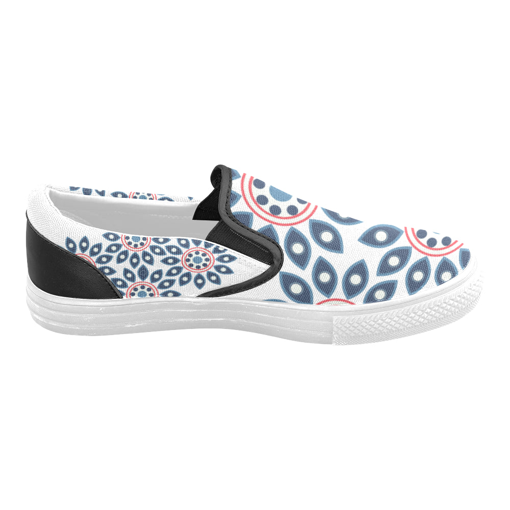 Men's Mandala Print Canvas Slip-on Shoes