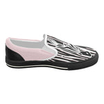 Women's Zebra Print Slip-on Canvas Shoes
