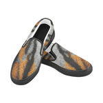 Women's Tiger Skin Print Canvas Slip-on Shoes