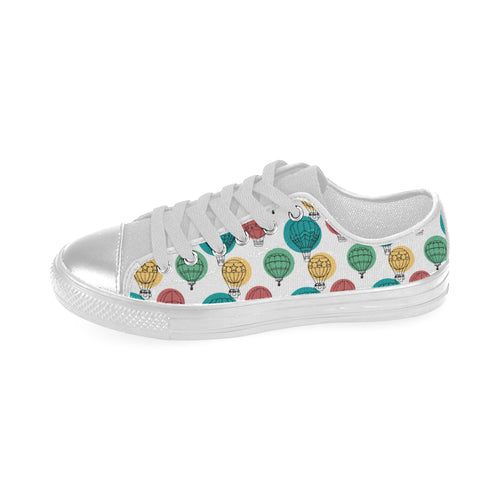 Women's Big Size Casual Hot air Balloon Print Low Top Canvas Shoes