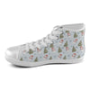 Women's Snowman Christmas Print Canvas High Top Shoes