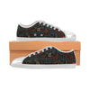 Women's Big Size Maze Doodle Print Canvas Low Top Shoes