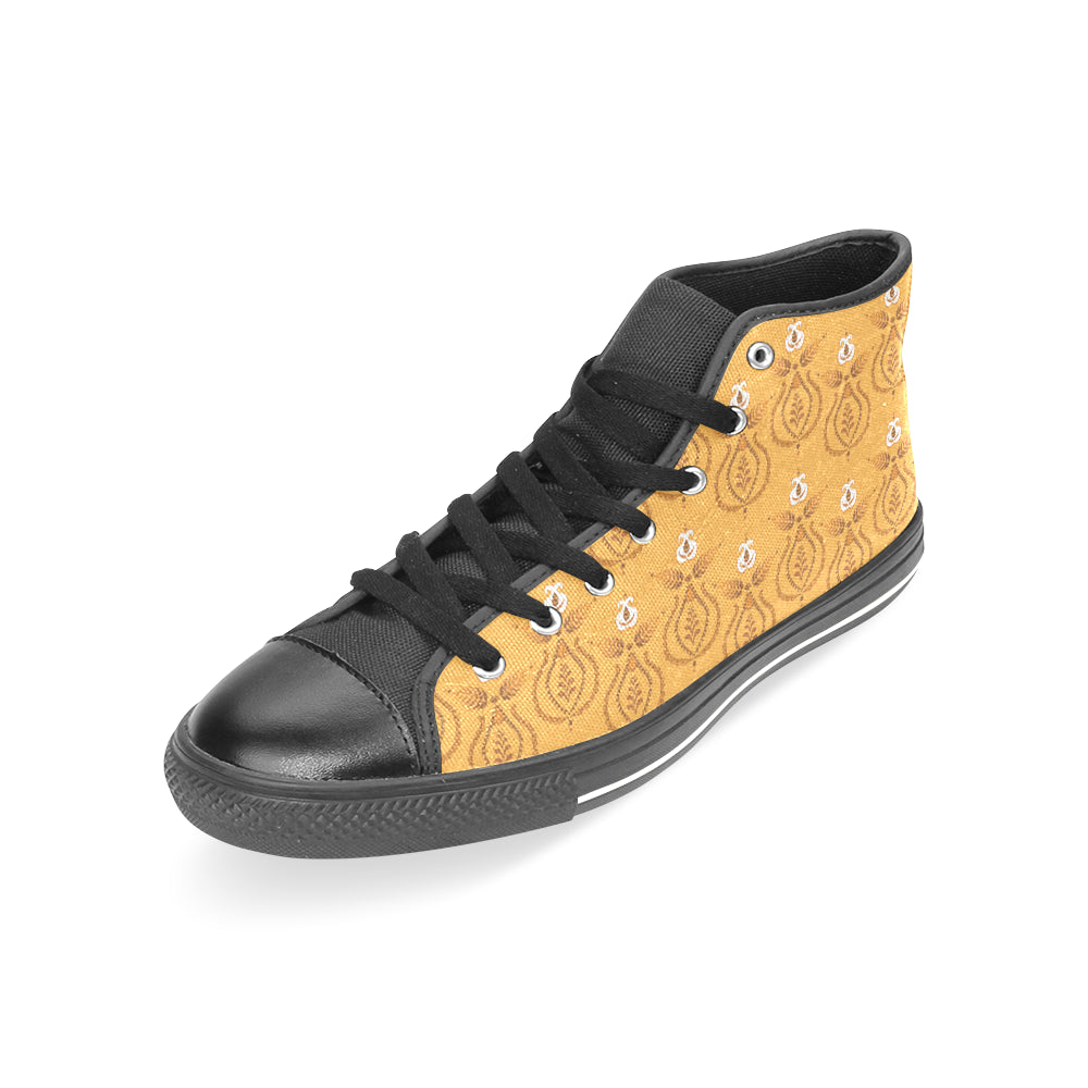 Women's Mandala Artwork Print Canvas High Top Shoes