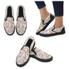 Men's Big Size Tangled Doodle Print Canvas Slip-on Shoes