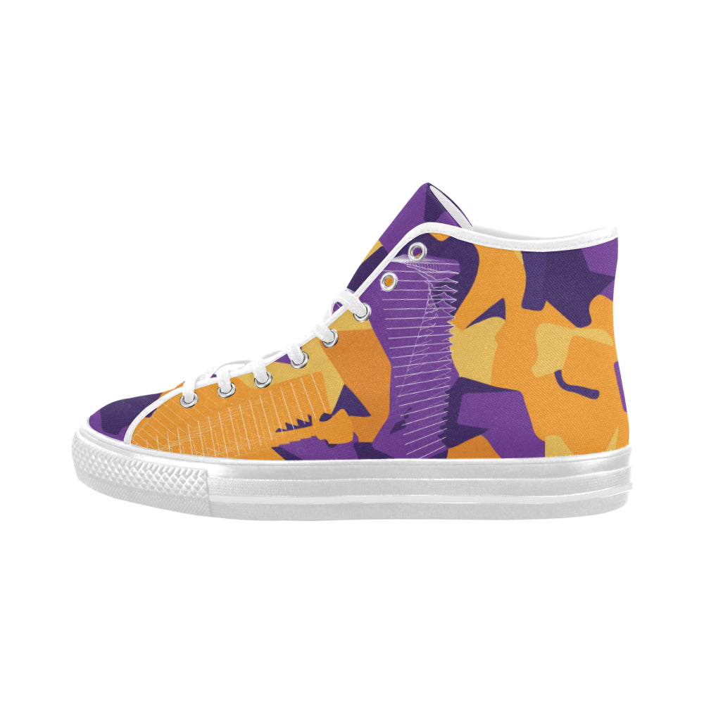 Men's Camouflage Print High Top Canvas Shoes