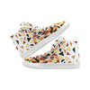 Men's Big Size Diffuse Geometrical Print High Top Canvas Shoes