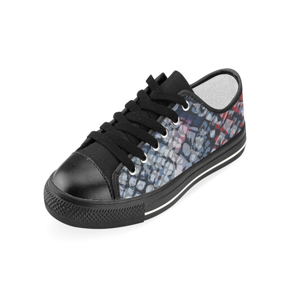 Women's Fish Print Canvas Low Top Shoes