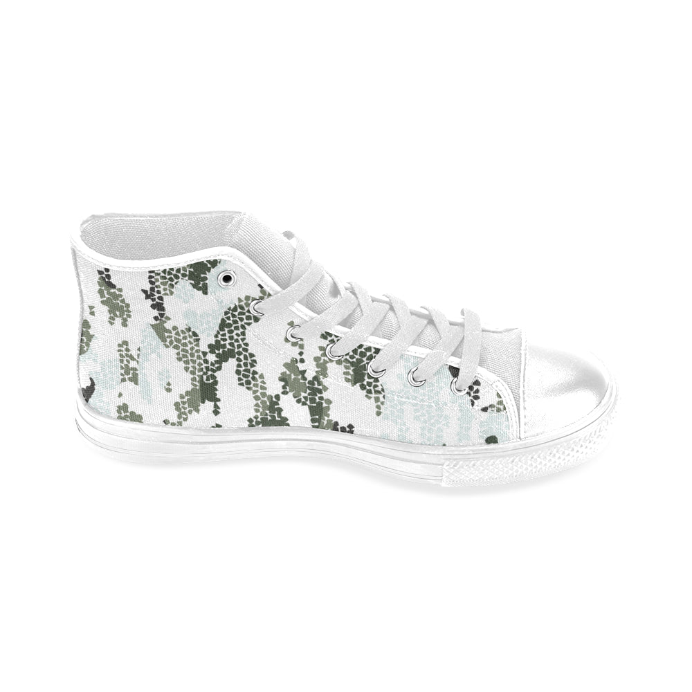 Men's Digital Camouflage Print Canvas High Top Shoes