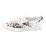 Men's Abstract Doodle Print Canvas Slip-on Shoes