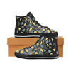 Men's Diffuse Geometrical Print High Top Canvas Shoes