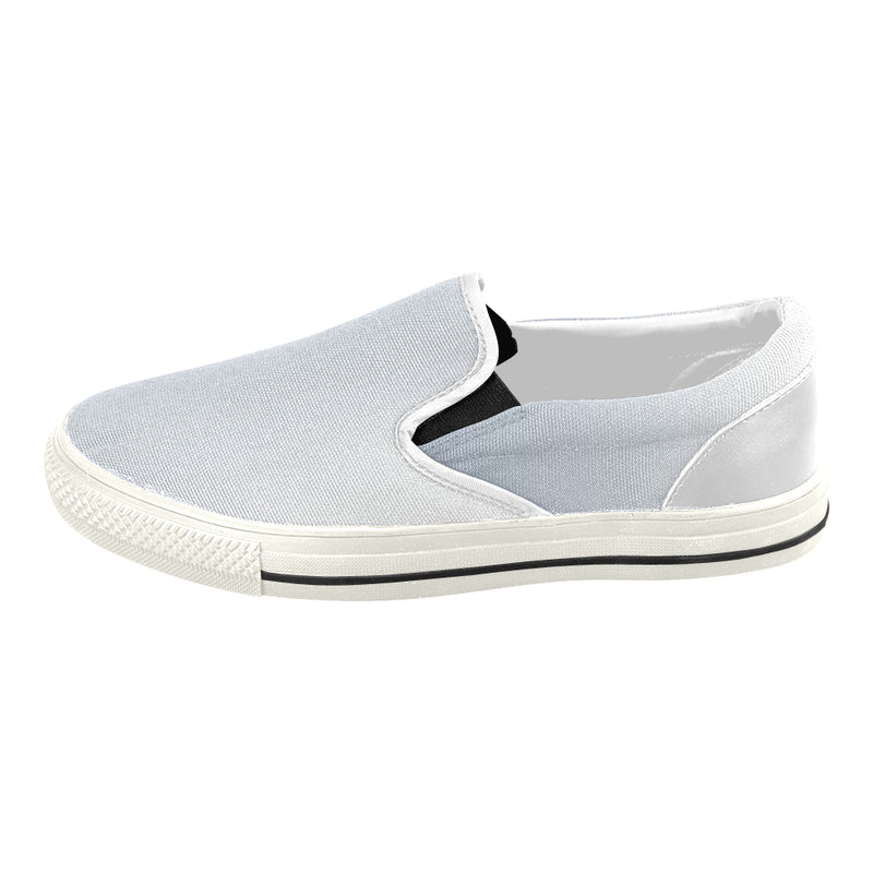 Buy Women's Light Blue Solids Print Canvas Slip-on Shoes at TFS