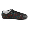 Men's Maze Doodle Print Canvas Low Top Shoes