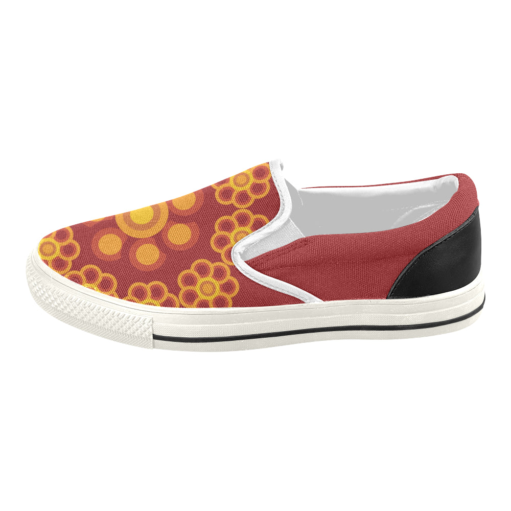 Women's Mandala Art Print Canvas Slip-on Shoes