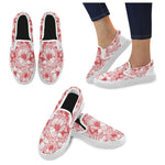 Men's Floral Print Canvas Slip-on Shoes