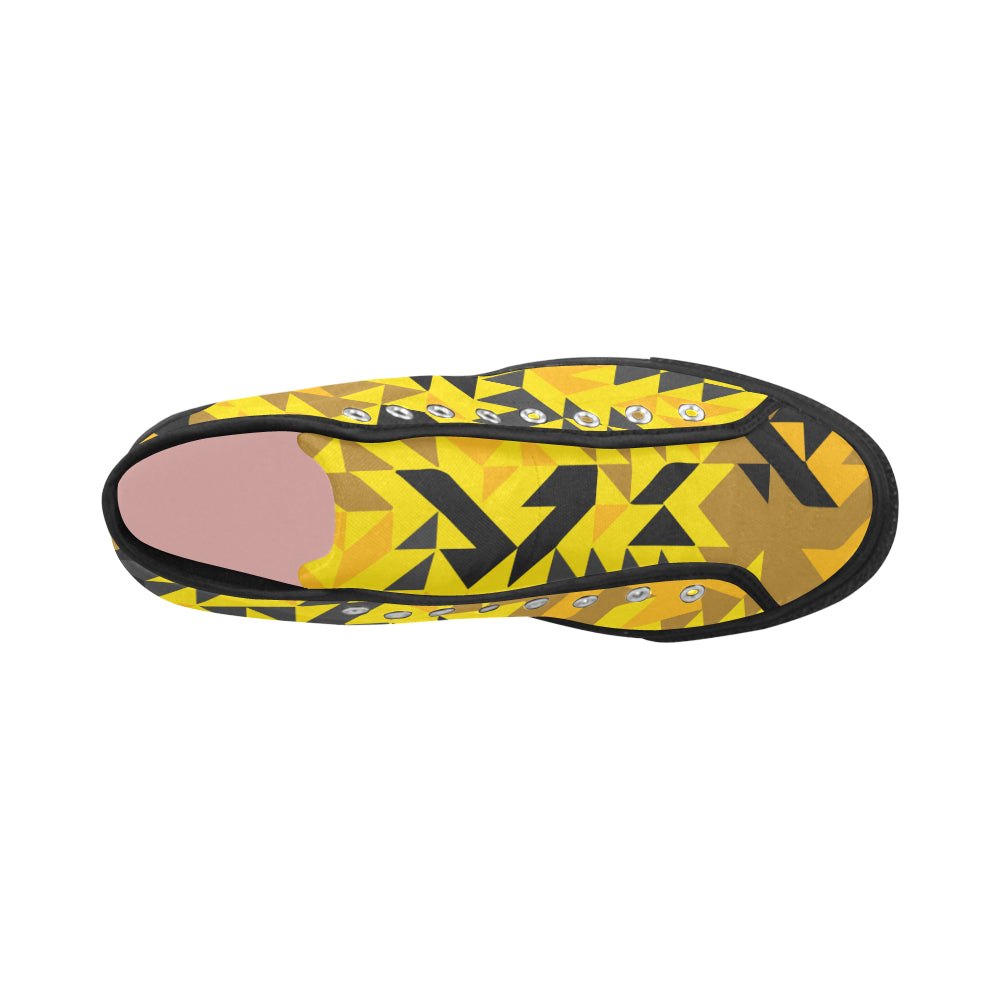 Women's Geometrical Camouflage Print Canvas High Top Shoes