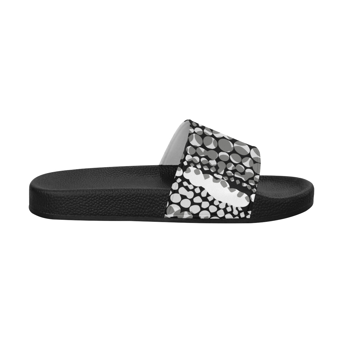 Women's Polka Print Canvas Sliders
