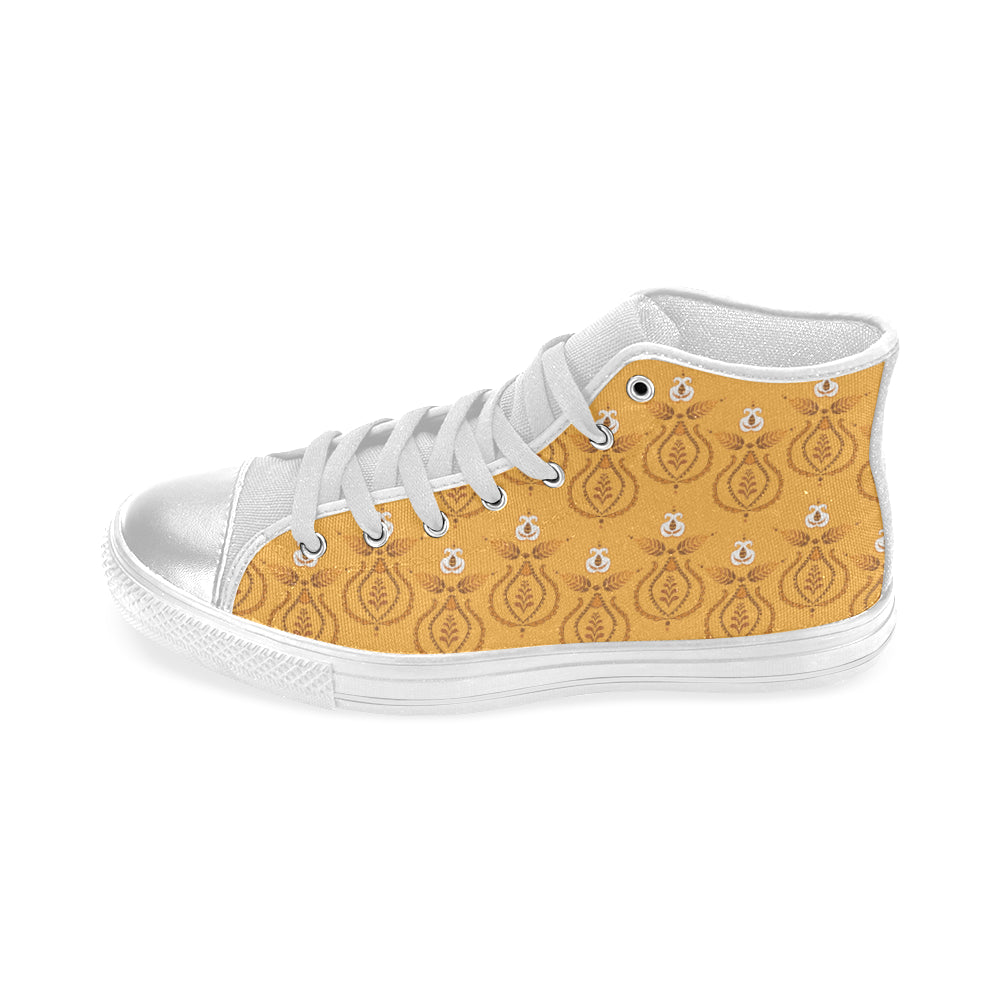 Women's Mandala Artwork Print Canvas High Top Shoes