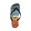 Unisex Hued Wave Tribal Print Flip Flops