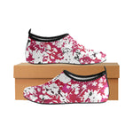 Women's Red Orchid Floral Print Canvas Barefoot Shoes