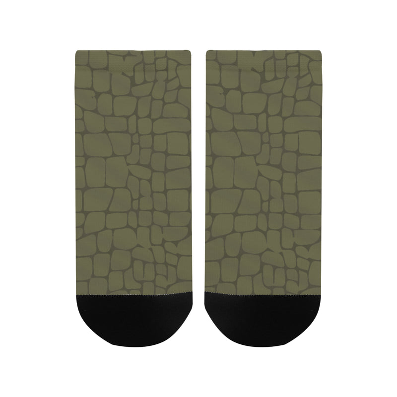 Men's Crocodile Print Anklet Socks