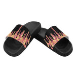 Men's Big Size Drizzling Paint Splatter Print Sliders Sandal