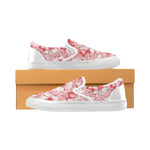 Men's Floral Print Canvas Slip-on Shoes