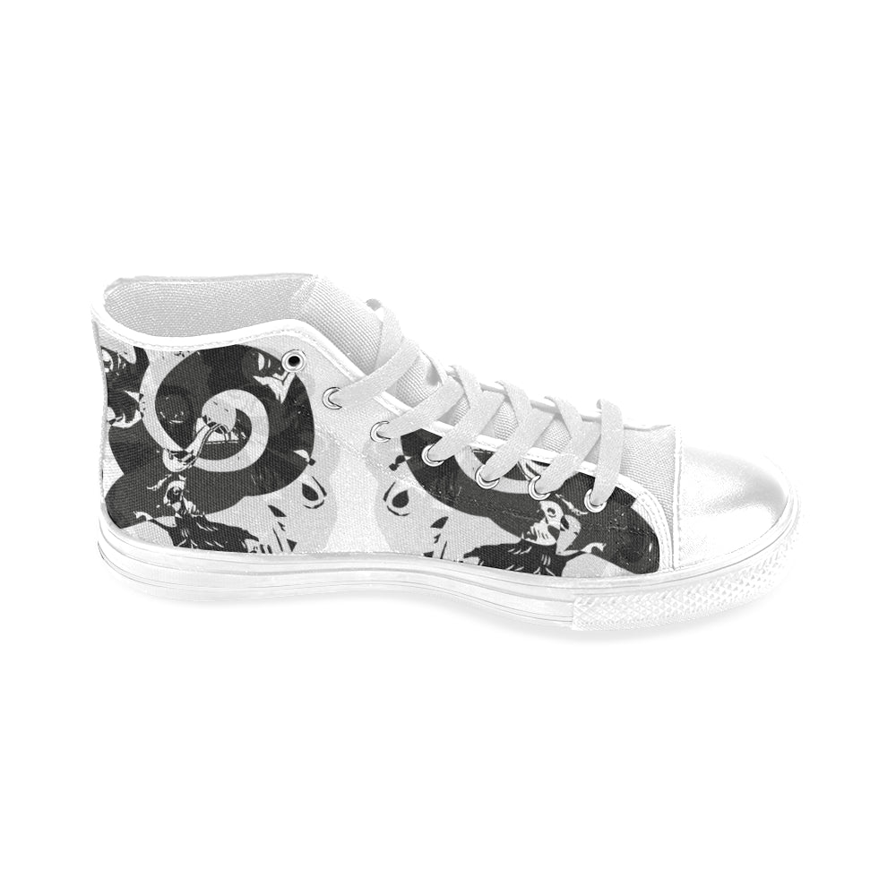 Men's Aries Zodiac Print Canvas High Top Shoes