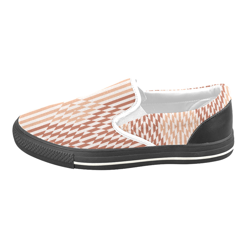Buy Men's Checkers Print Canvas Slip-on Shoes at TFS