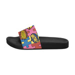 Women's Comic Bubbles Pop Art Print Sliders