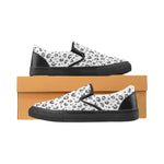 Men's Big Size Snow Leopard Print Slip-on Canvas Shoes