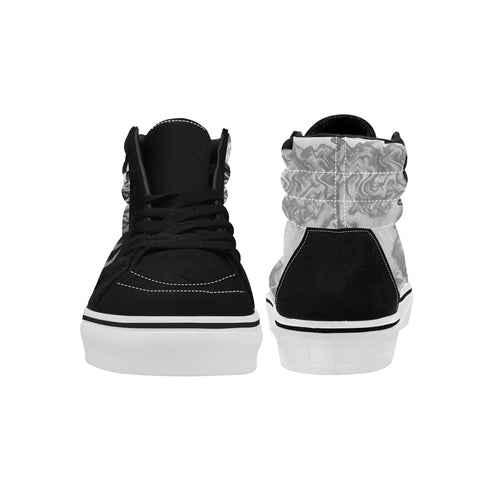 Men's Taurus Zodiac Print Canvas High Top Shoes