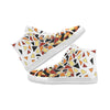 Men's Diffuse Geometrical Print High Top Canvas Shoes