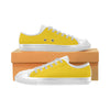 Buy Women Big Size Butter Yellow Solids Print Canvas Low Top Shoes at TFS