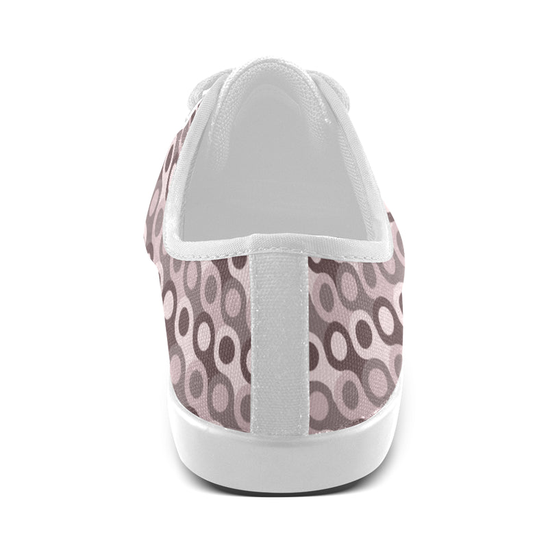 Kids's Stacked Dots Polka Print Canvas Low Top Shoes