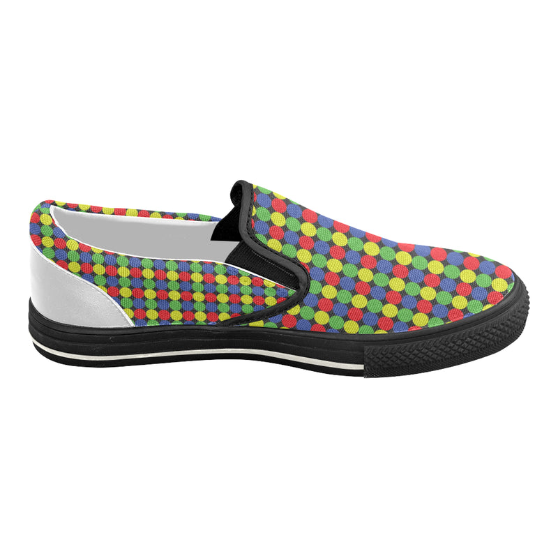 Buy Women's Polka  Print Canvas Slip-on Shoes at TFS
