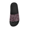 Women's Maroon Face Doodle Print Sliders