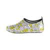 Men's Pop Yellow Doodle Print Barefoot Shoes