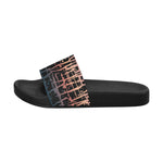 Men's Criss Cross Paint Splatter Print Sliders Sandal