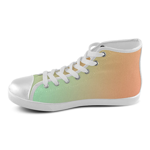 Men's Twister Solid Print Canvas High Top Shoes